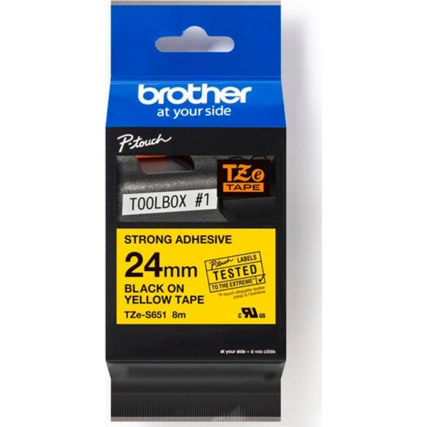 TZES651 Páska 24mm ČŽ Lam. BROTHER