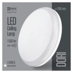 LED přisazené svítidlo Dori, kruhové bílé 18W neutr.b., IP54