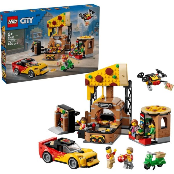 60496 Rozvoz pizzy a vozidla LEGO