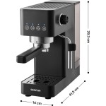 SES 1510BK Pákový espresso kávov. SENCOR