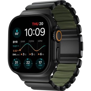 Stratos FKM AW 45/46/49mm Bk/Grn NOMAD