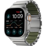 Stratos FKM AW 45/46/49mm Sil/Grn NOMAD