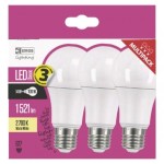 LED žárovka Classic A60 14W E27 teplá bílá, 3 ks