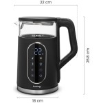 KONVICE 1,7L SKLO ČERNÁ HUSLOG