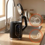 KONVICE 1,7L SKLO ČERNÁ HUSLOG