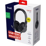 Ayda Max USB-ENC wired heads Black TRUST