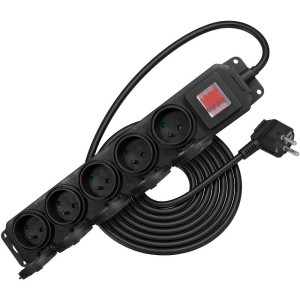 RPC 208 zásuvky IP44,5x/3x1,5G/3m RETLUX