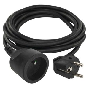 Prodlužovací kabel 3 m / 1 zásuvka / černý / PVC / 1,5 mm2