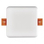 LED panel 100×100, čtvercový vestavný bílý, 8W neutr.b.,IP65