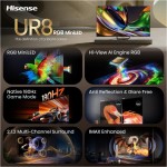 85UR8S RGB MiniLED TV HISENSE