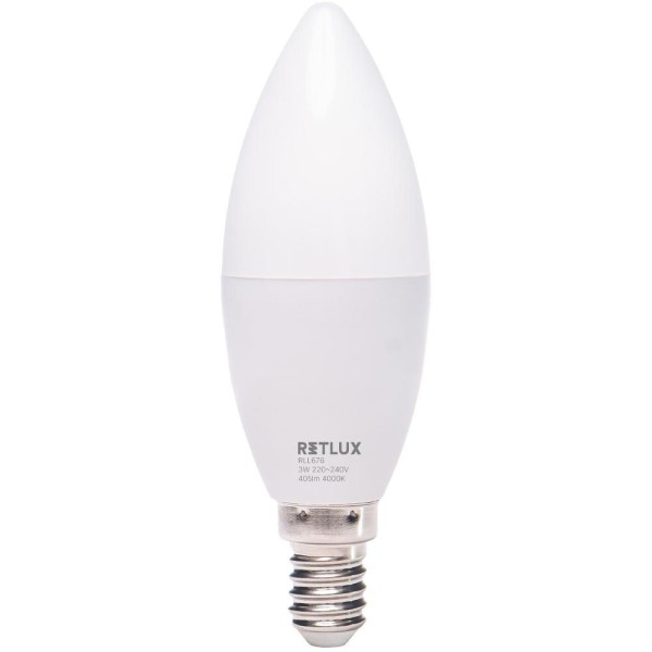 RLL 676 C37 E14 svíčka 3W CW D RETLUX