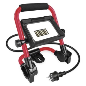 LED reflektor ELION 20W, červeno-černý, IP65, 3000 lm, neutrální bílá
