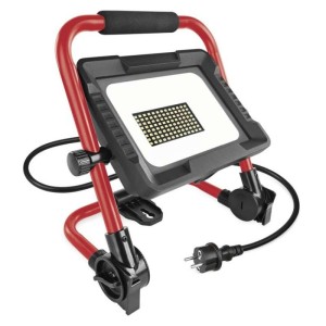 LED reflektor ELION 50W, červeno-černý, IP65, 8000 lm, neutrální bílá