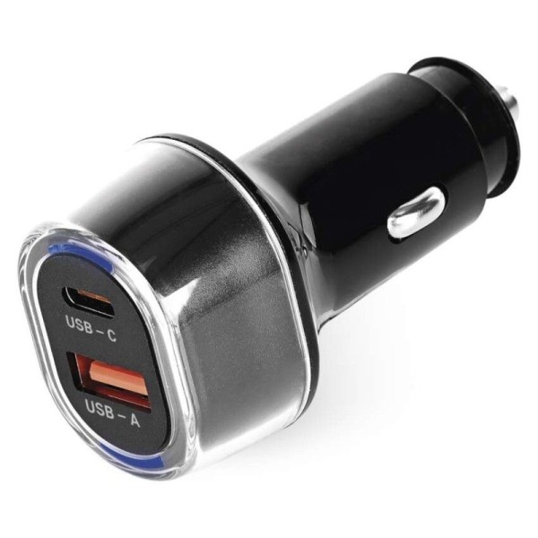 USB adaptér do auta PD/QC 48 W