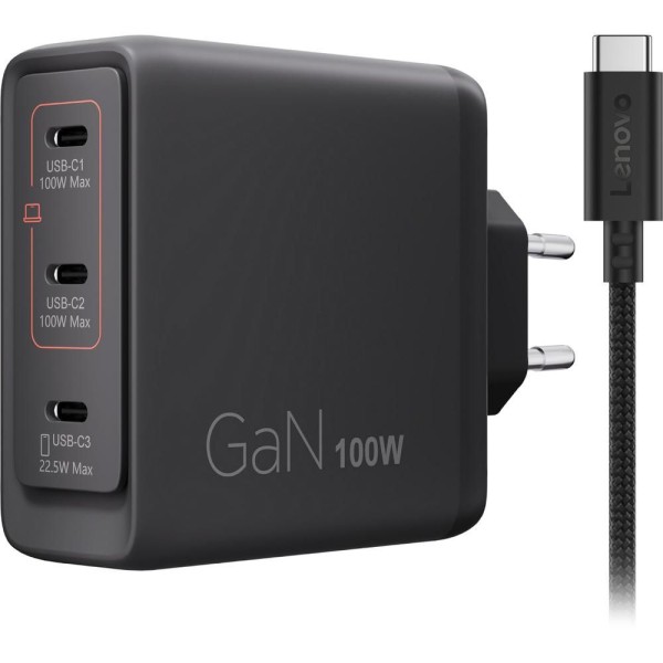 Multi-port USB-C 100W GaN Charger LENOVO