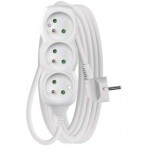 Prodlužovací kabel – 3 zásuvky, 5m, bílý