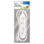 Prodlužovací kabel – 4 zásuvky, 1,5m, bílý