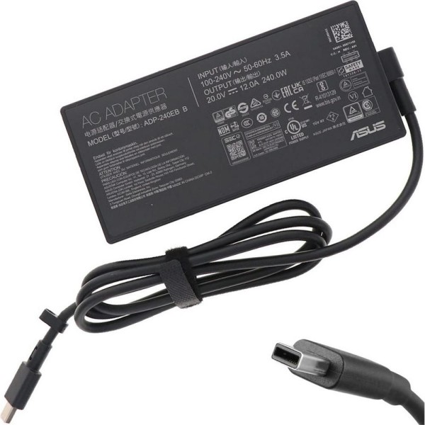 Orig. adapter 240W 20V 3P rectangle ASUS