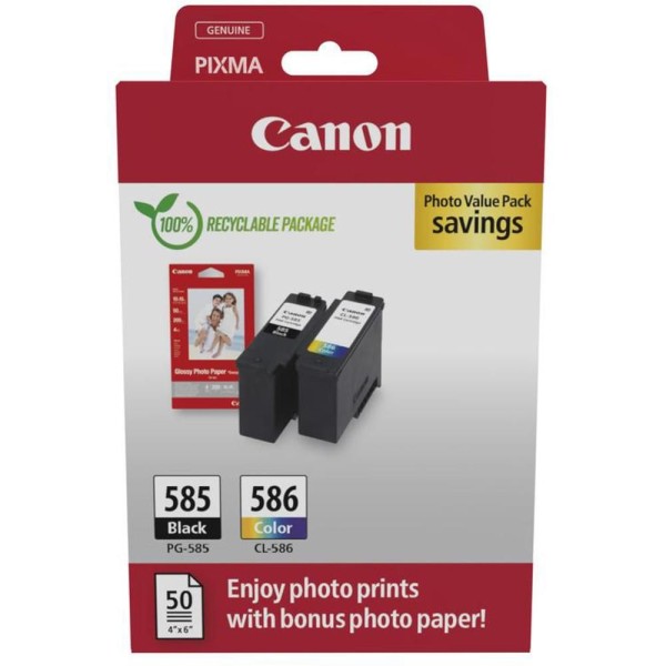 PG-585/CL-586 + GP color INK CANON