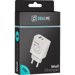 Nabíječka USB-A+USB-C 25W White OBAL:ME
