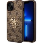 PU 4G Metal Logo iPhone 15 Brown GUESS