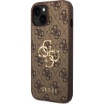 PU 4G Metal Logo iPhone 15 Brown GUESS