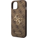 PU 4G Metal Logo iPhone 15 Brown GUESS