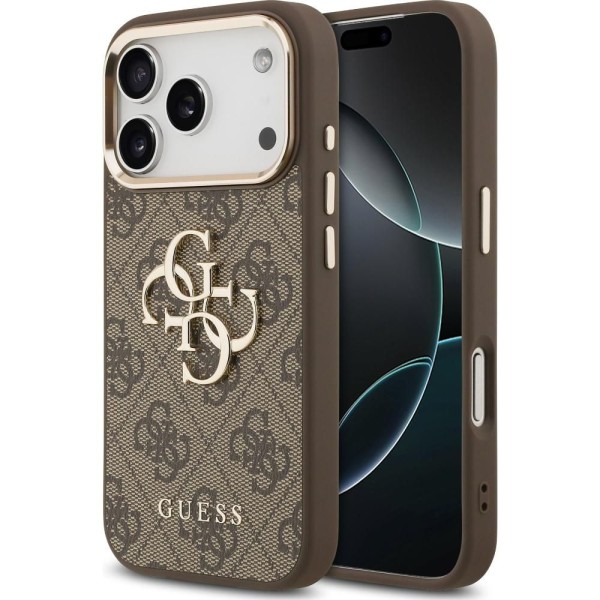 PU Leather 4G iPhone 17 Pro Max BR GUESS