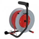 PVC prodlužovací kabel na bubnu – 4 zásuvky, 15m, 1mm2