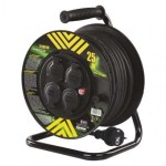 Gumový prodlužovací kabel na bubnu – 4 zásuvky, 25m, 2,5mm2