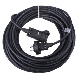 Prodlužovací kabel gumový – spojka, 20m, 3× 2,5mm2