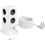 PowerCube 8xAC,PD 65W, 3m, šedá CUBENEST