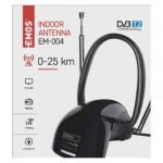 Pokojová anténa EMOS EM-004, 0–25 km DVB-T2