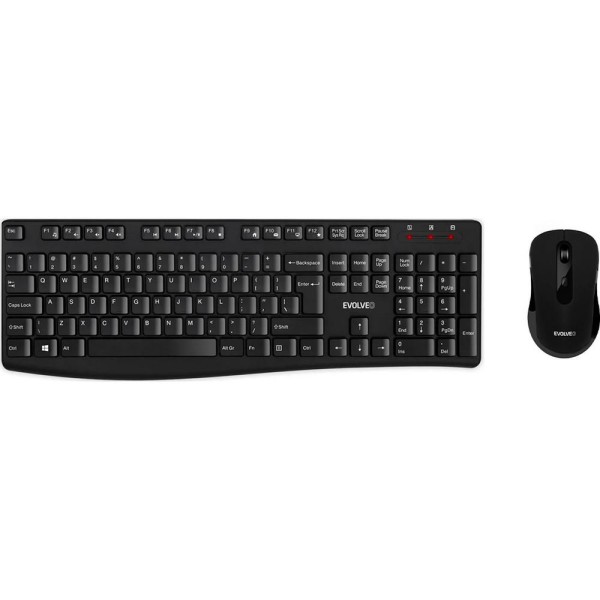K1050 wrl kláv. US INTL +myš b EVOLVEO