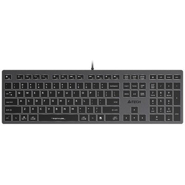 FX60 Podsvícená bílá USB CZ šedá A4TECH