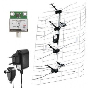 Venkovní anténa EMOS EM-030, 0–100 km DVB-T2