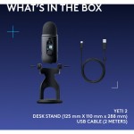 Yeti 2 mikrofon black LOGITECH