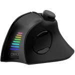 TwinVerti Ergonomická myš černá EVOLVEO