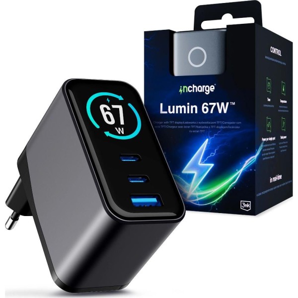 Nap. adaptér InCharge Lumin PD 67W 3MK
