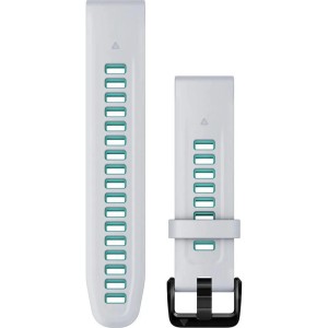 QuickFit 20mm sili. Whitst./aqua GARMIN