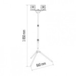 LED reflektor HOBBY SLIM, 2× 20W + trojnožka