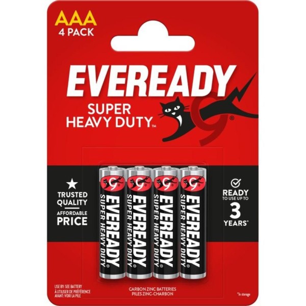 R03 4BP Eveready AAA ENERGIZER