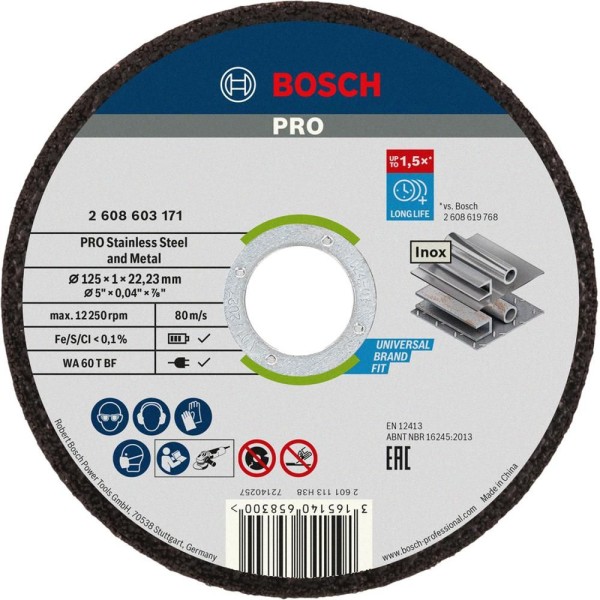 Kotouč Inox 125x1 mm 2.608.603.171 BOSCH