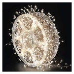 LED nano řetěz na cívce, měděný, 9,6 m, venkovní i vnitřní, teplá bílá, časovač