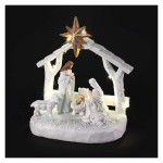 LED vánoční betlém, 16,5 cm, 2x AAA, vnitřní, teplá bílá, časovač