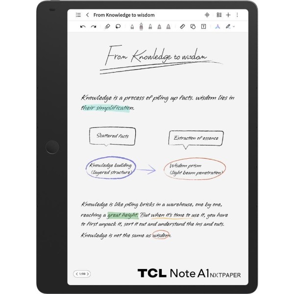 NOTE A1 NXTPAPER + T Pen+flip case TCL