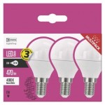 LED žárovka Classic miniglobe 6W E14 neutrální bílá, 3 ks