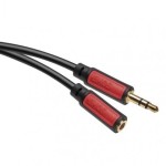 JACK kabel 3,5mm stereo, vidlice - 3,5mm zásuvka 5m