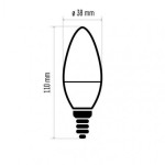 LED žárovka Classic Candle 7,3W E14 studená bílá
