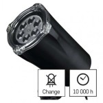 LED dekorativní projektor – vločky, venkovní i vnitřní, studená bílá